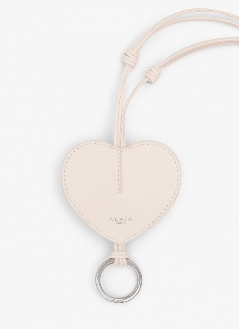 Nude Women's Alaia Le Cœur Bell Key Holder Wallets Singapore | M1B-8473