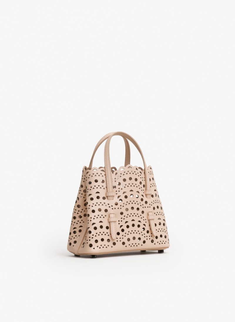 Nude Women's Alaia Mina 16 Tote Bags Singapore | Q8W-3380