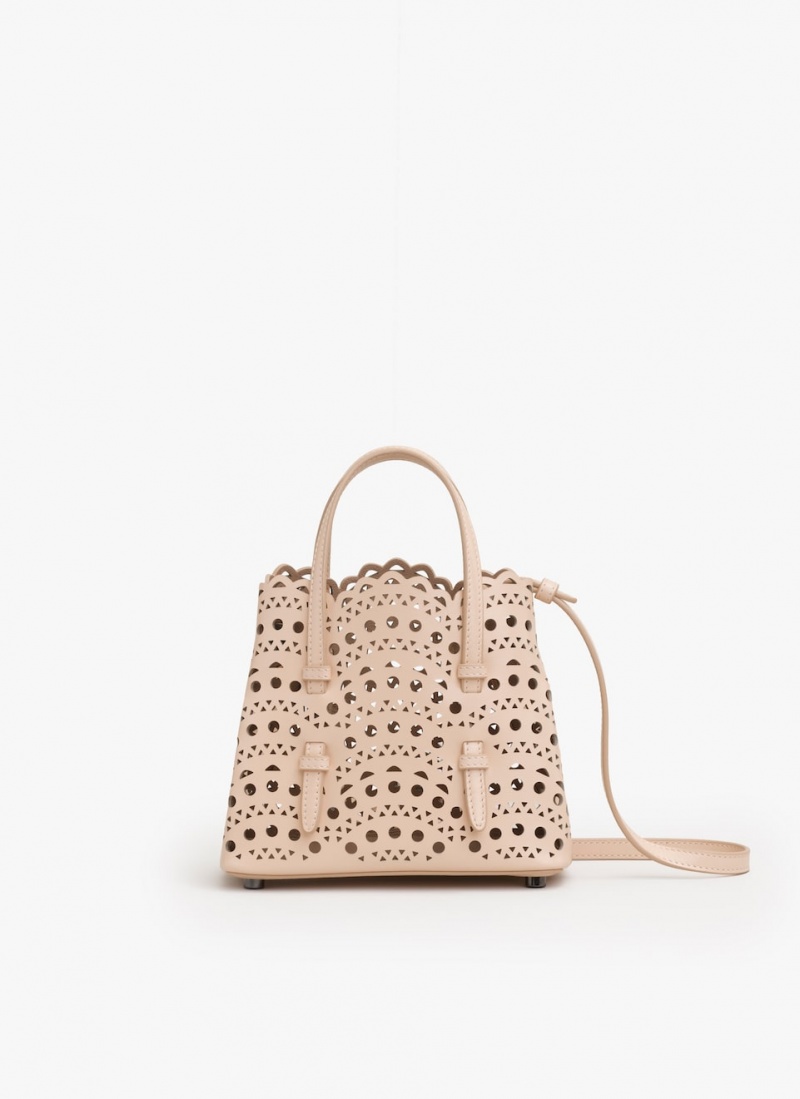 Nude Women's Alaia Mina 16 Tote Bags Singapore | Q8W-3380