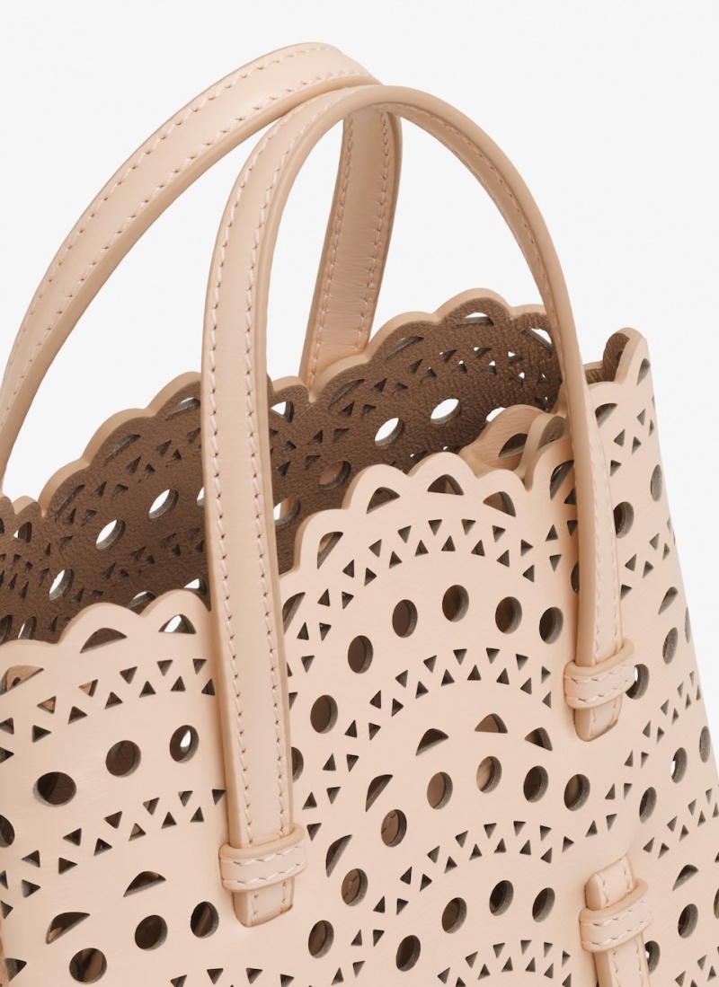 Nude Women's Alaia Mina 16 Tote Bags Singapore | Q8W-3380