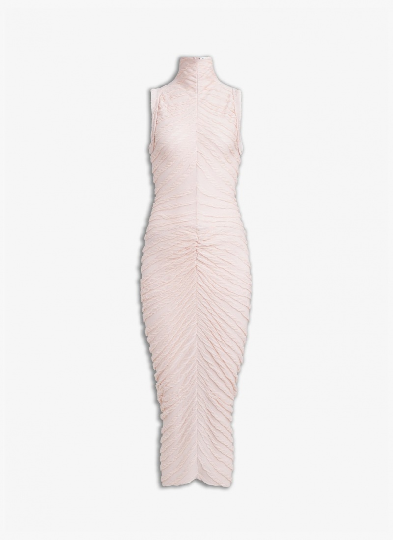 Nude Women\'s Alaia Sheer Sculpting Bodycon Dress Singapore | Y0X-4873