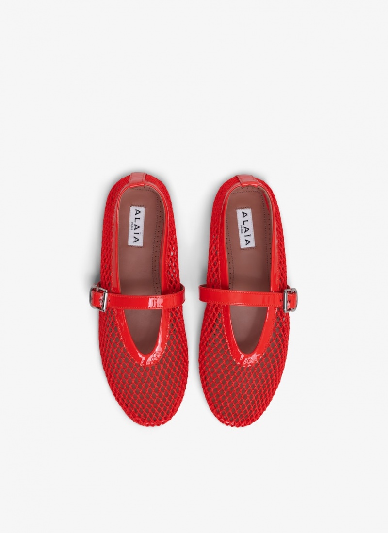 Orange Women's Alaia Ballet Flats Singapore | B6Y-7704