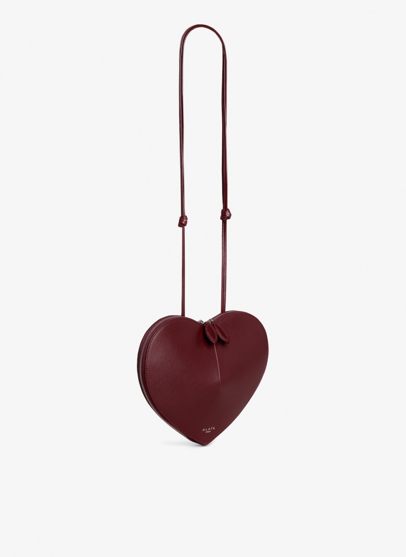 Red Women's Alaia Le Cœur Heart Bag Singapore | V1O-9645