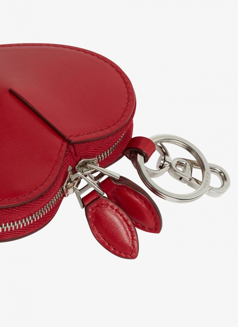 Red Women's Alaia Le Cœur Coin Purse Wallets Singapore | V0K-4083