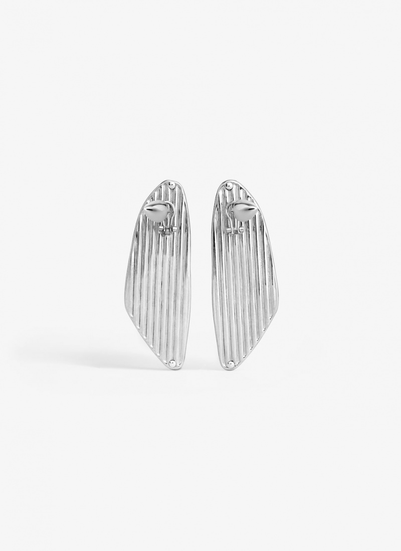 Silver Women's Alaia Bumper Earrings Singapore | R0Y-2186