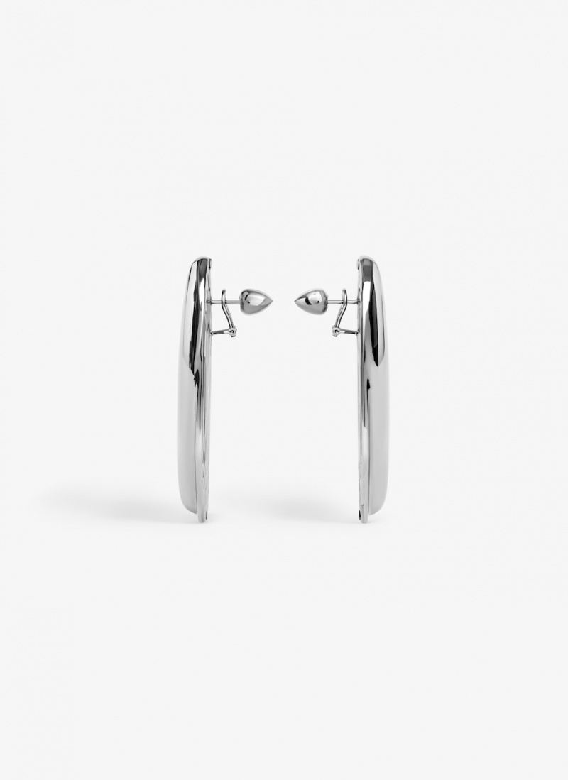 Silver Women's Alaia Bumper Earrings Singapore | R0Y-2186