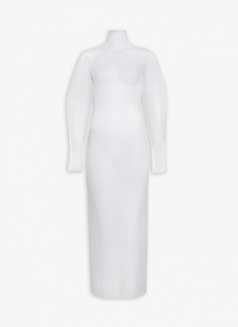 White Women\'s Alaia Coat Dress Singapore | I2K-7998