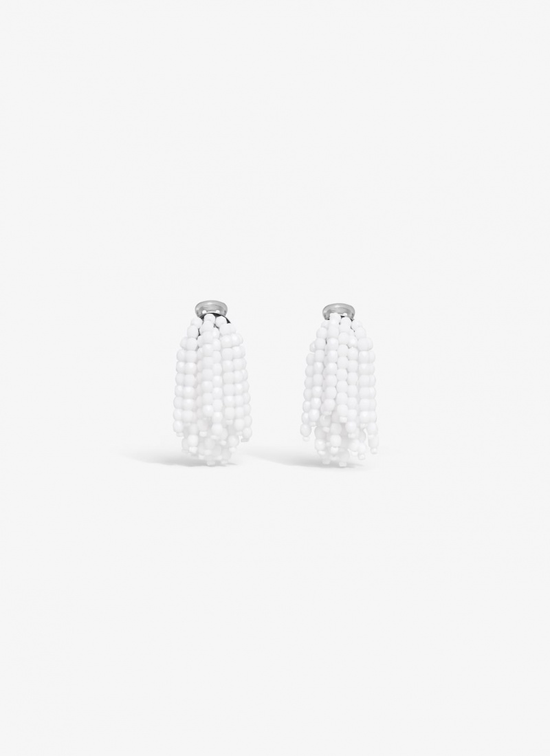 White Women\'s Alaia Fireworks Small Earrings Singapore | U5Z-2356