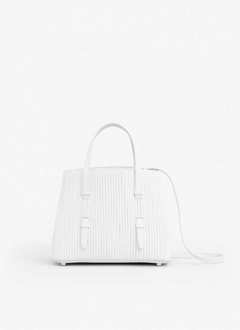 White Women's Alaia Mina 20 Tote Bags Singapore | A2Y-8069