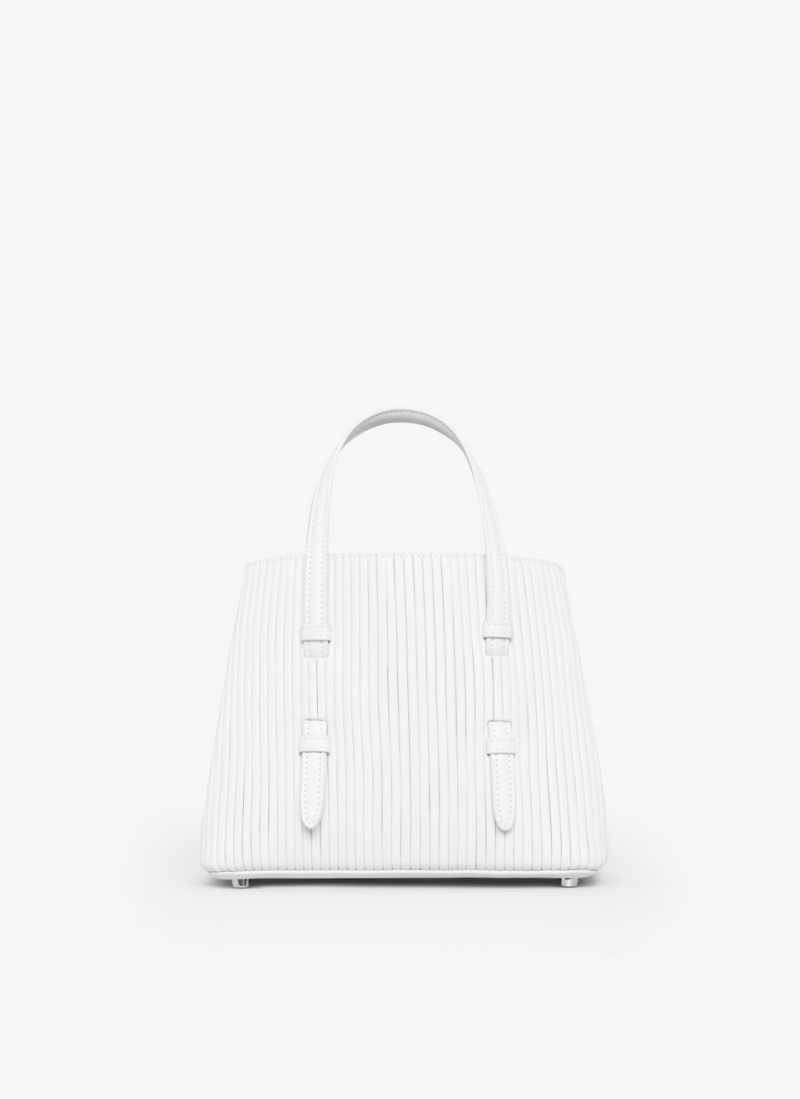 White Women\'s Alaia Mina 20 Tote Bags Singapore | A2Y-8069