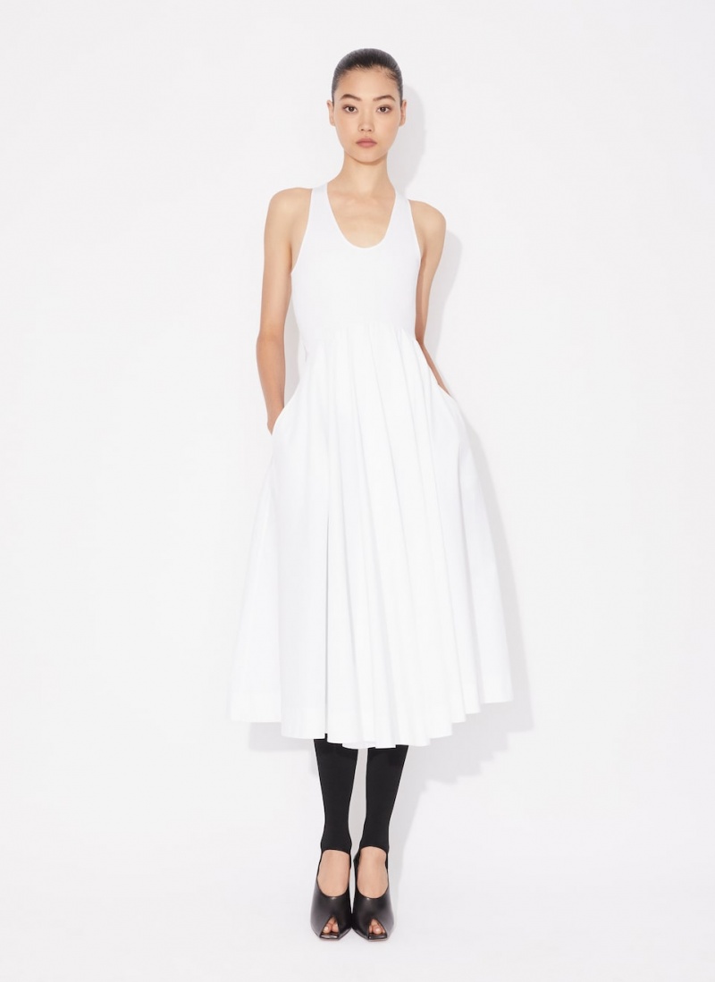 White Women's Alaia Tank Dress Singapore | D3X-4480