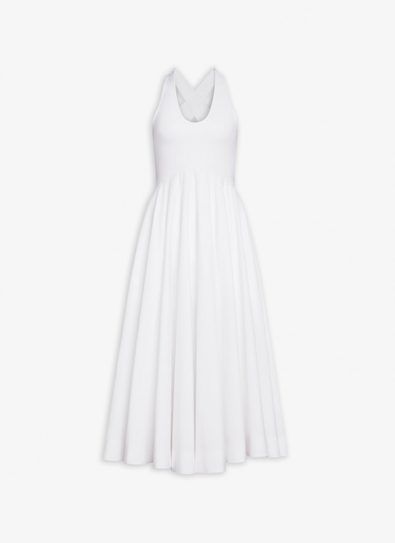 White Women\'s Alaia Tank Dress Singapore | D3X-4480